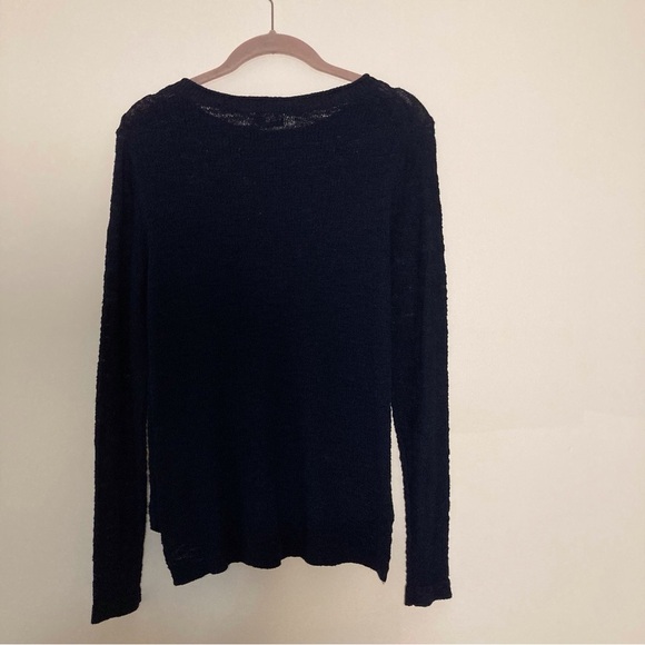 NWT Crown & Ivy Navy Blue Sweater | Size XS | Cotton & Nylon | Resort - Picture 2 of 8